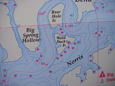  Norris Lake topographical maps Lake Maps Map for  Norris lake - GPS, marinas